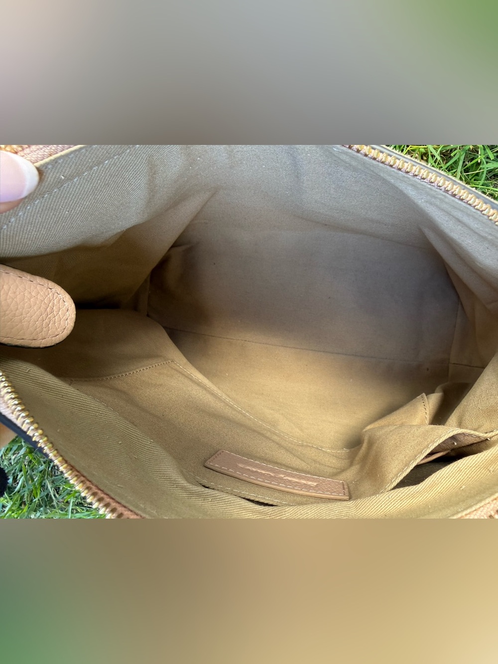 See by Chloe Blush Taupe Joan Suede Pebble Leather Shoulder Crossbody Hobo w/COA - Picture 12 of 13